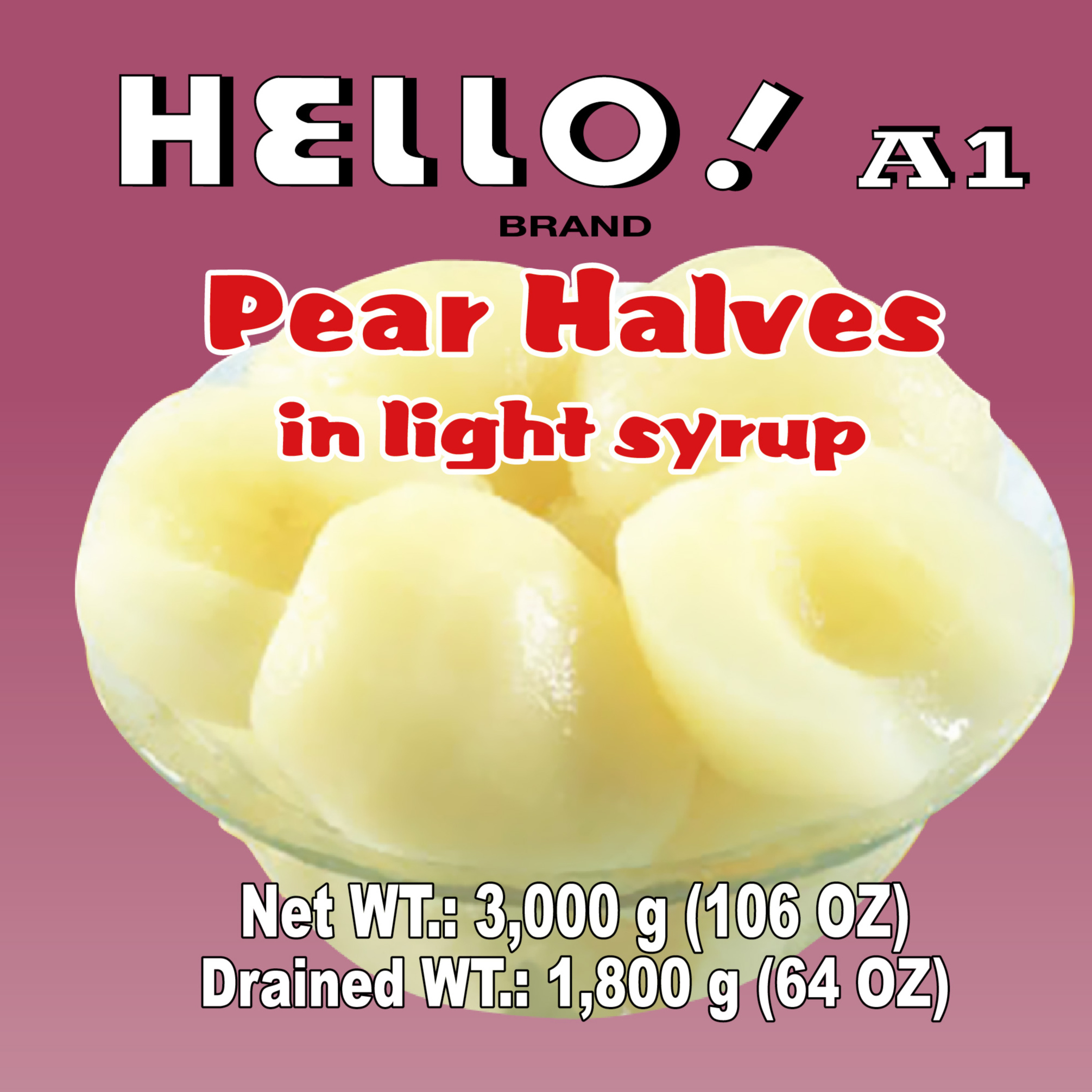 canned pear halves